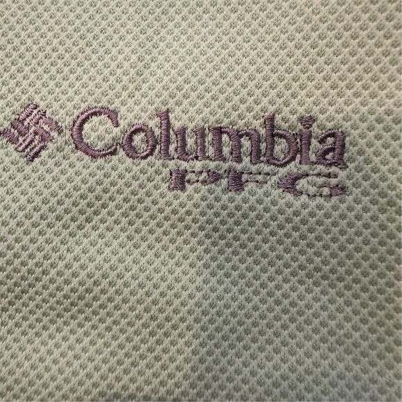 Columbia PFG Men's Polo Shirt Mint Green Size L Short Sleeve Activewear - Picture 3 of 10